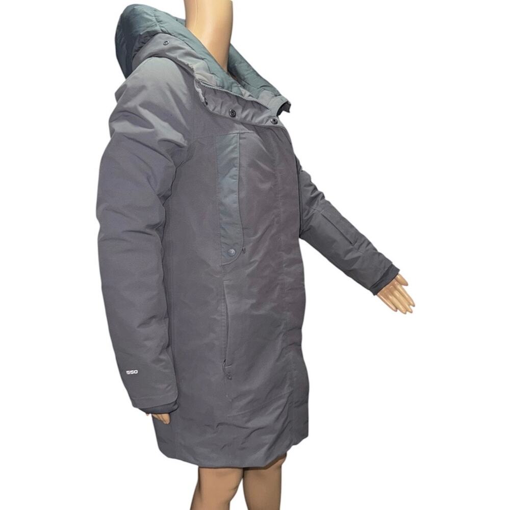 The North Face Charcoal Gray Long Hooded Winter Parka Full Zip Size S - Picture 3 of 9